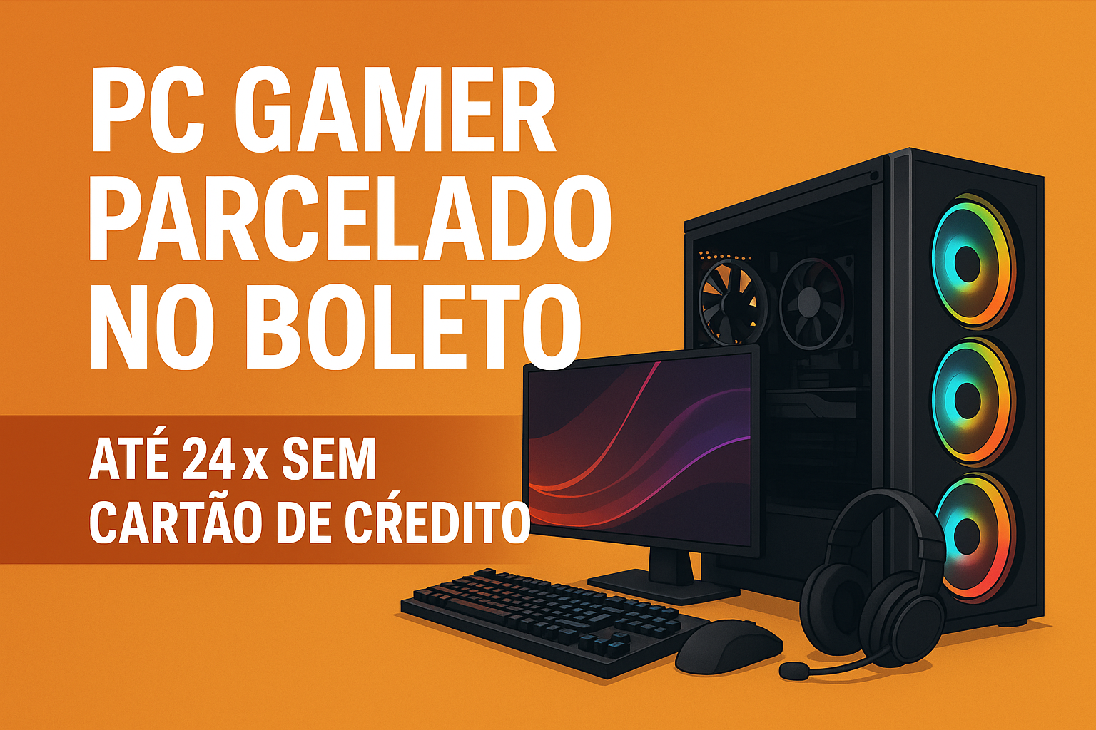 comprar pc gamer no boleto